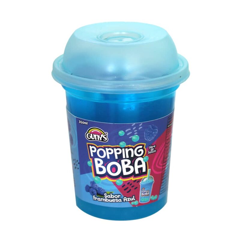 Bebida Popping Boba Frambuesa Azul