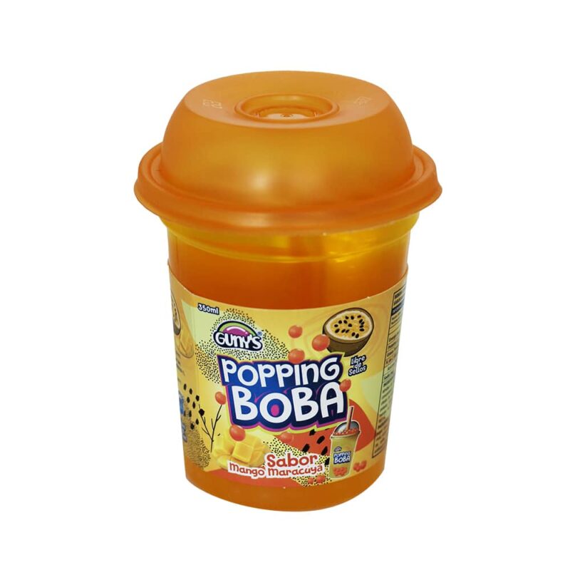 Bebida Popping Boba Mango Maracuyá